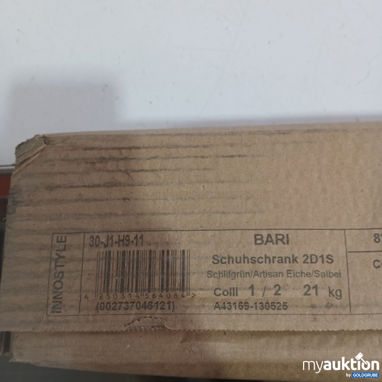 Artikel Nr. 972655 Artikel Nr. 972655: Innostyle Bari Schuhschrank 2D1S Schlifgrün