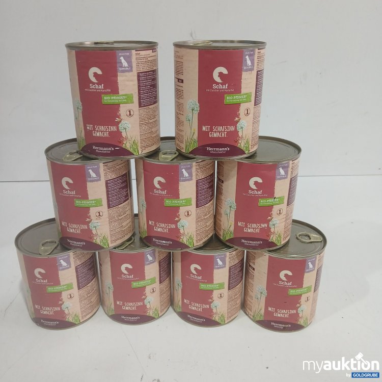 Artikel Nr. 986655: Hermann's Manufaktur Hundefutter Schaf 9x800g 