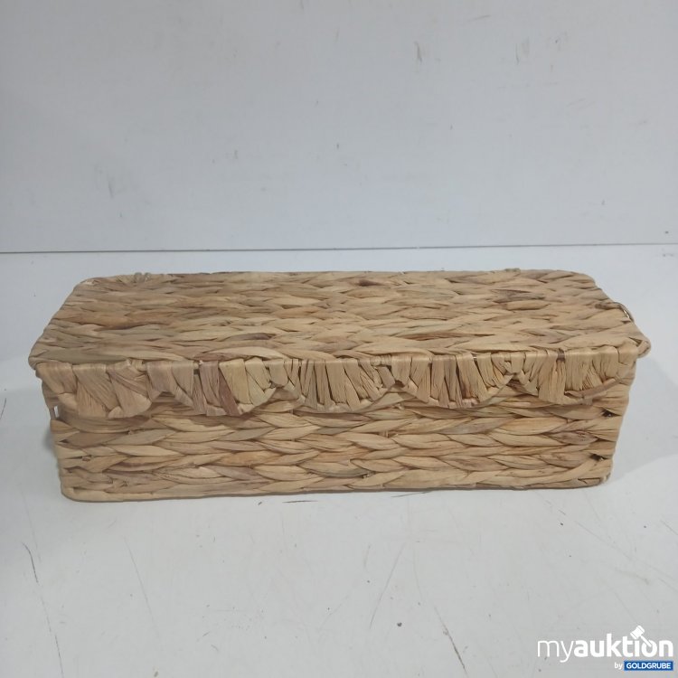 Artikel Nr. 465656 Artikel Nr. 465656: geflochtene Aufbewahrungsbox mit 3 Fächern ca. 42x15cm