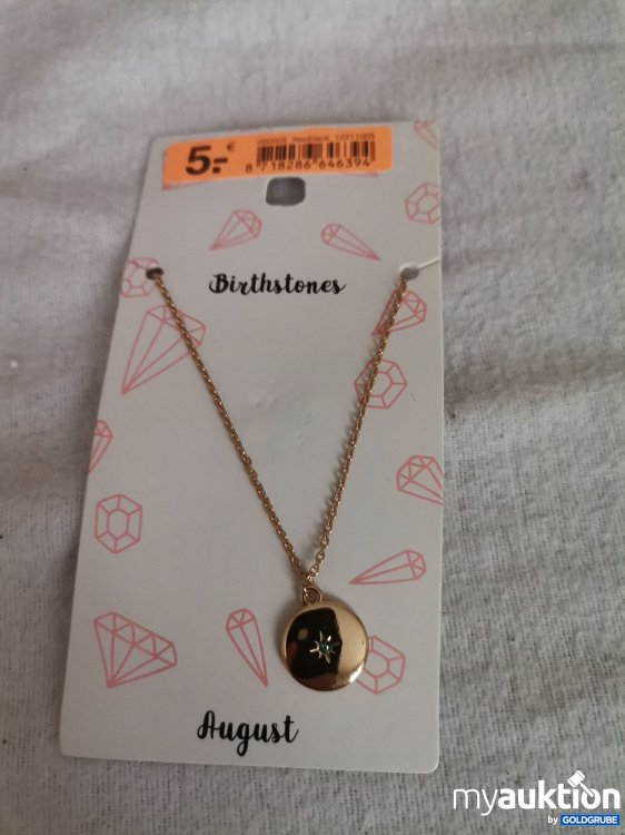 Artikel Nr. 689656: Geburtstagsstein Halskette 