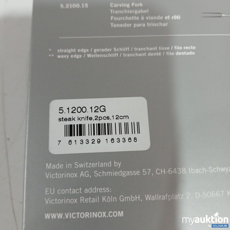Artikel Nr. 921656: Victorinox Steakmesser 2 Stück 12 cm