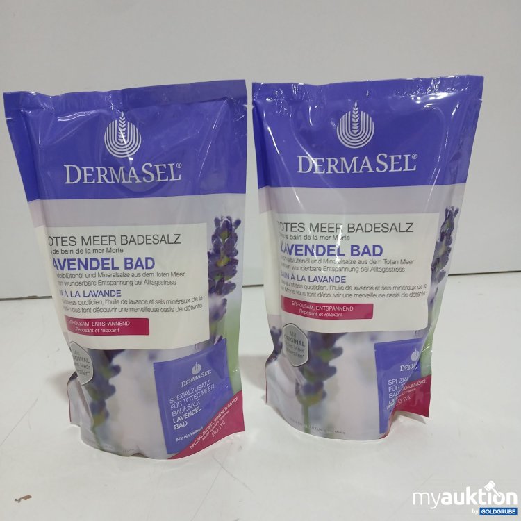 Artikel Nr. 955656: Dermasel Badesalz Lavendel Bad 2Stk 400g+20ml 