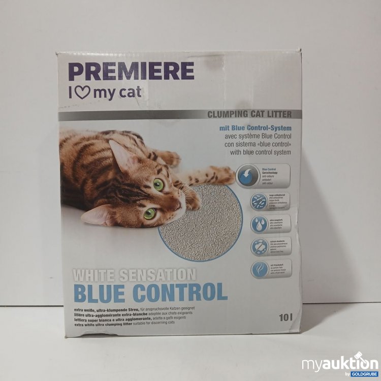 Artikel Nr. 978656: PREMIERE Clumping Cat Litter White Sensation Blue Control 10l