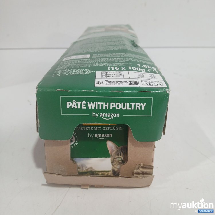 Artikel Nr. 986656: Amazon Katzenfutter Pastete mit Geflügel 16x100g 