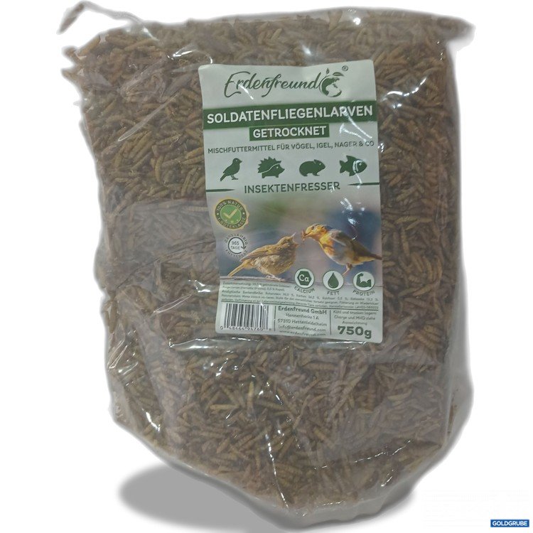 Artikel Nr. 990656: Erdenfreund Soldatenfliegenlarven getrocknet 750g 
