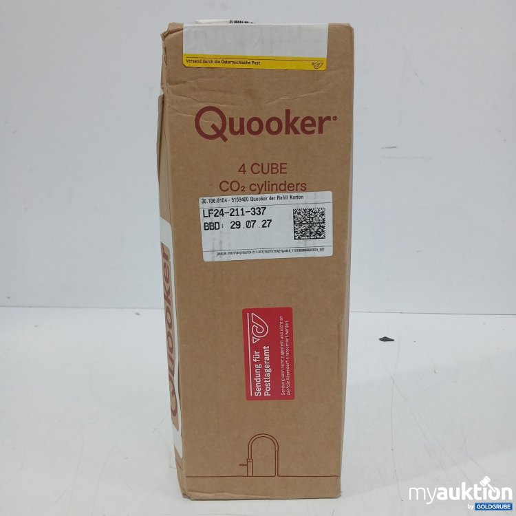 Artikel Nr. 466657 Artikel Nr. 466657: Quooker 4 CUBE CO2 cylinders
