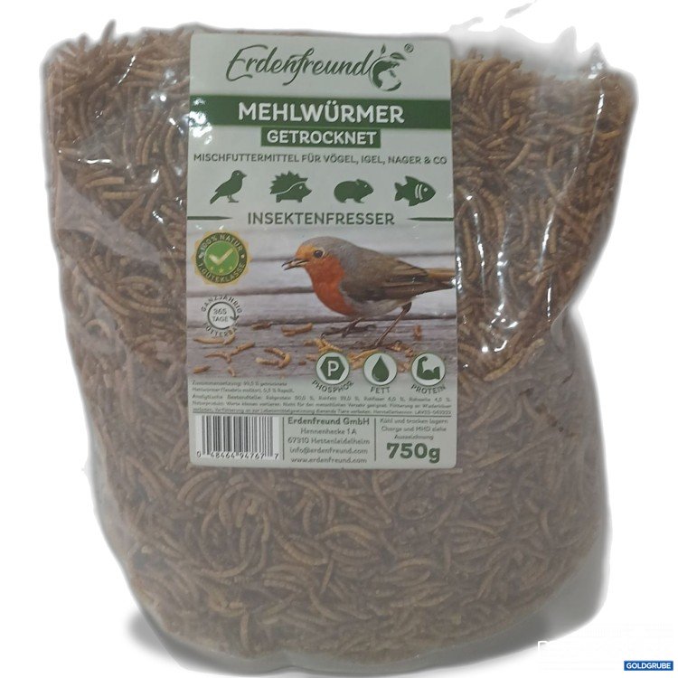 Artikel Nr. 990657: Erdenfreund Mehlwürmer getrocknet 750g 