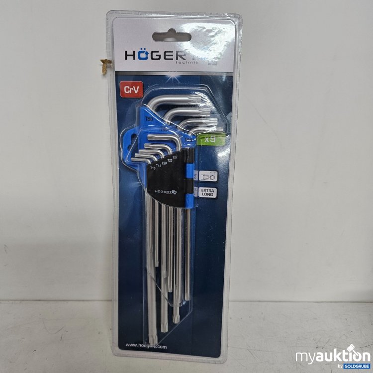 Artikel Nr. 398658 Artikel Nr. 398658: Högert CrV x9 Torx Schlüssel