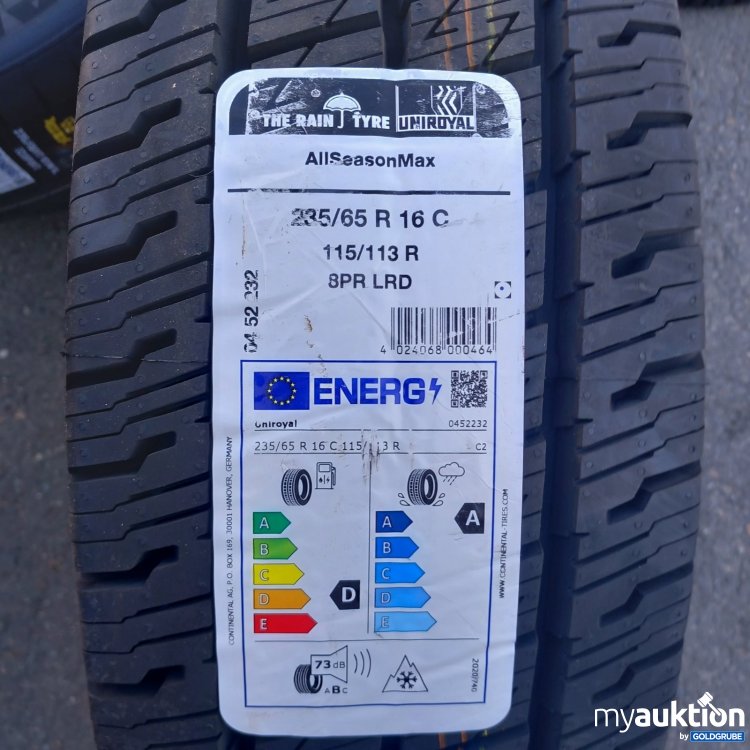 Artikel Nr. 445658 Artikel Nr. 445658: Uniroyal Reifen 235/65 R16 C
