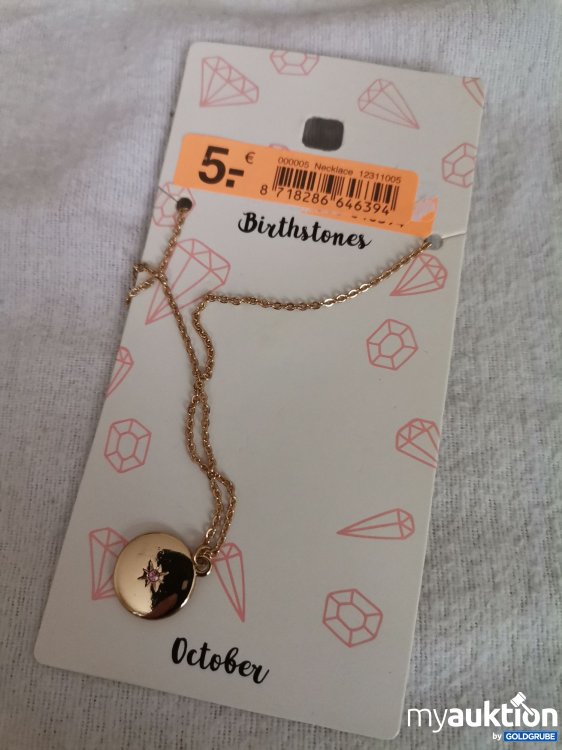 Artikel Nr. 689658: Geburtstagsstein Halskette 