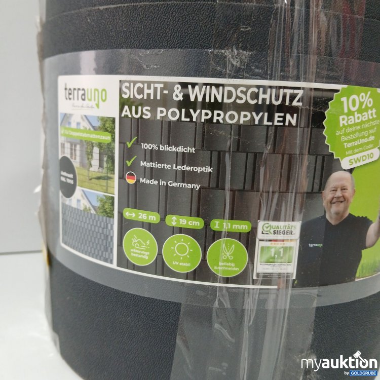 Artikel Nr. 858658: Terra Uno Sicht&Windschutz Anthrazit  26m