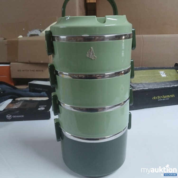 Artikel Nr. 922658: Lunchbox mehrschichtig grün verschmutzt