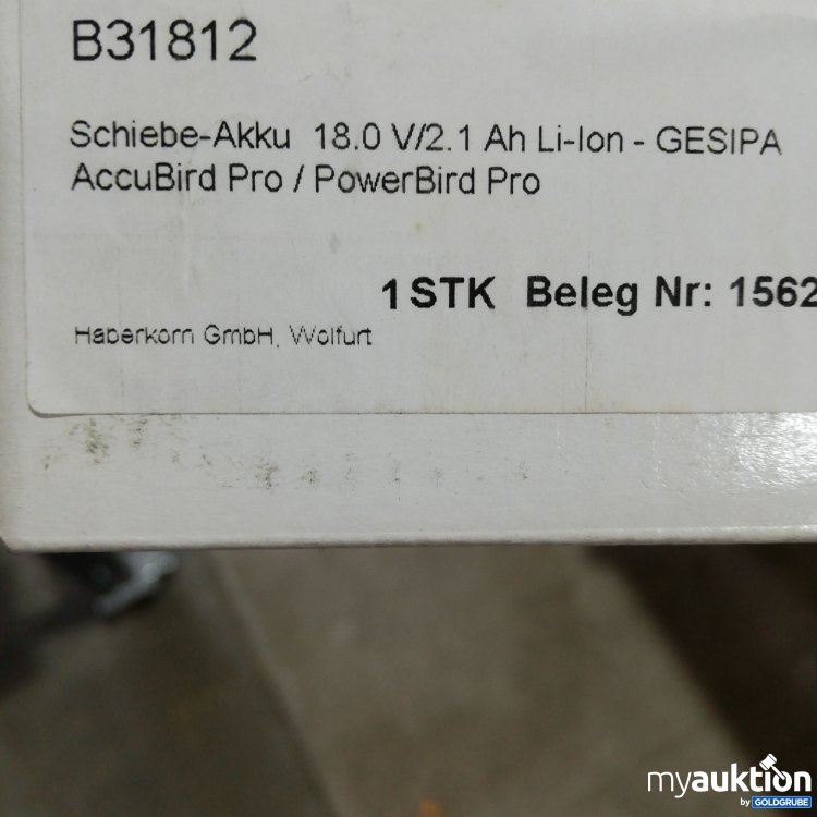 Artikel Nr. 380659 Artikel Nr. 380659: Gespa Schiebe Akku 18 V2