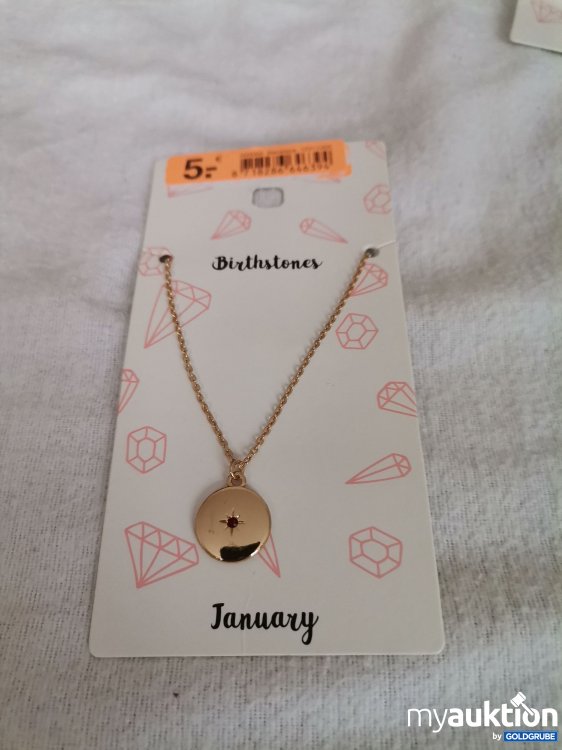 Artikel Nr. 689659: Geburtstagsstein Halskette 