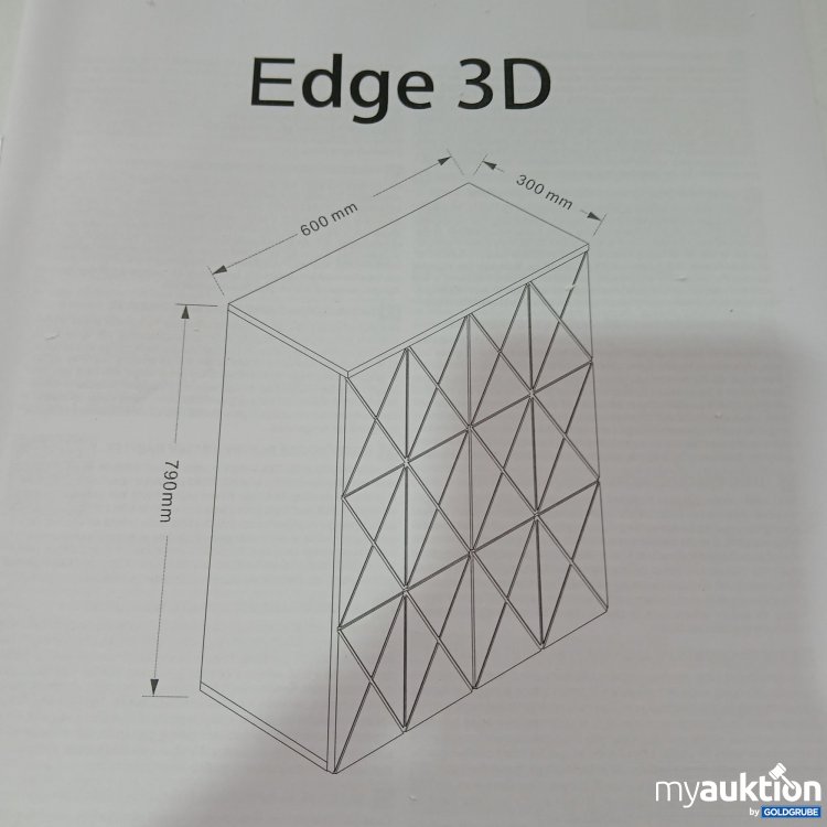 Artikel Nr. 858659: Livinty Badeschrank Edge 3D Black/White 