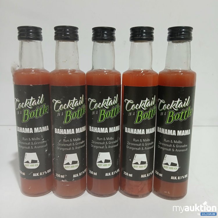Artikel Nr. 910659 Artikel Nr. 910659: Cocktail in a Bottle Bahama Mama Rum&Malibu je 250ml