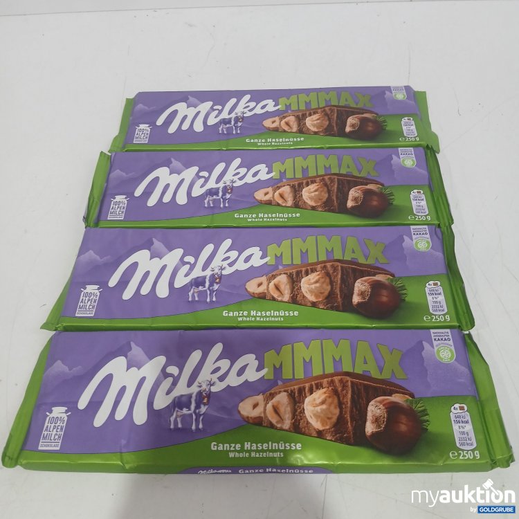 Artikel Nr. 939659 Artikel Nr. 939659: Milka MMMax Ganze Haselnüsse Tafel abgelaufen je 250g 4Stk