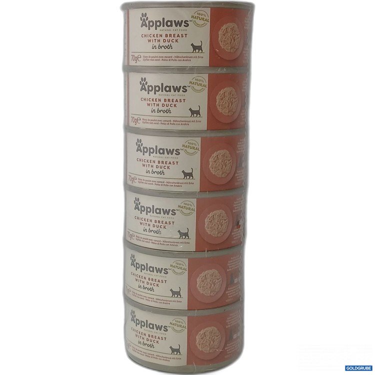 Artikel Nr. 970659: Applaws Catfood Chickenbreast with Duck in Broth 6×70g