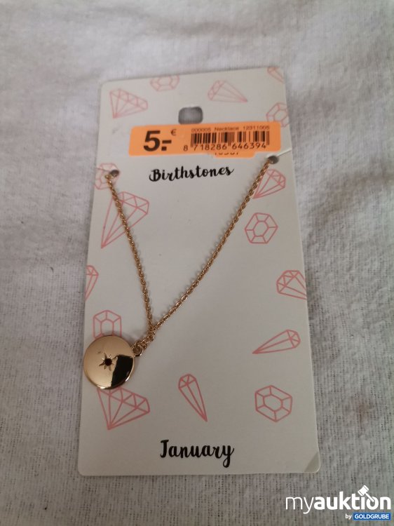 Artikel Nr. 689660: Geburtstagsstein Halskette 