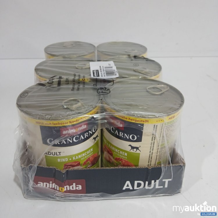 Artikel Nr. 867660: Animonda Gran Carno Hundefutter Adult Rind+Kaninchen, Kräuter 6x800g