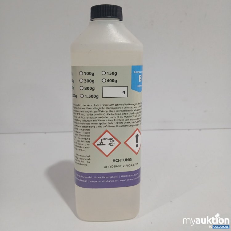 Artikel Nr. 870660 Artikel Nr. 870660: Komponente B Härter 500g