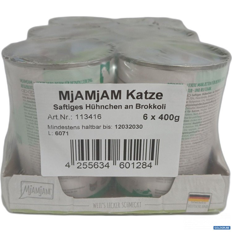 Artikel Nr. 996660: Mjamjam Katzenfutter saftiges Hühnchen an Brokkoli 6x400g  