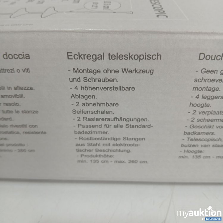 Artikel Nr. 446661 Artikel Nr. 446661: MSV Teleskopregal 135 cm max. 260