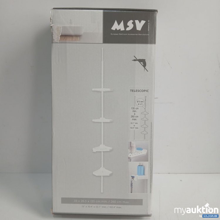 Artikel Nr. 446661 Artikel Nr. 446661: MSV Teleskopregal 135 cm max. 260