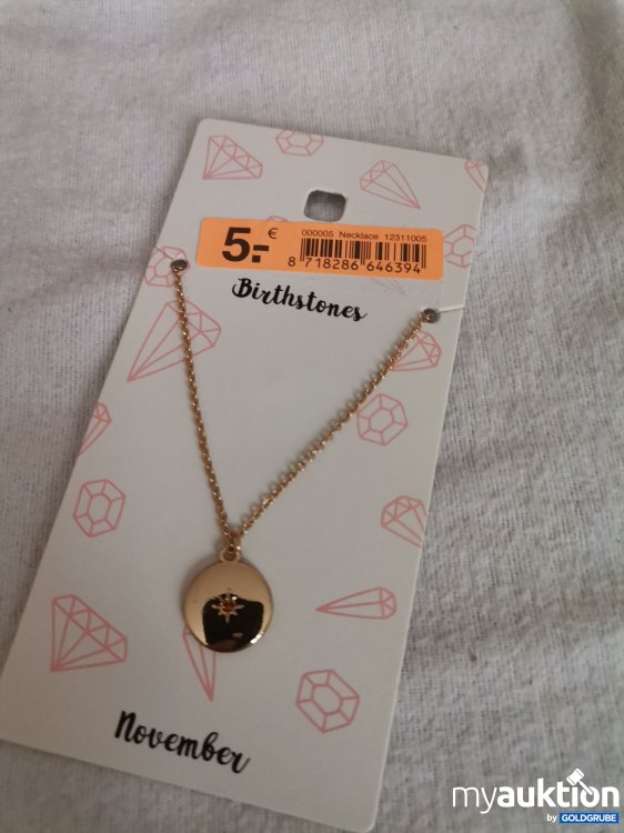 Artikel Nr. 689661: Geburtstagsstein Halskette 