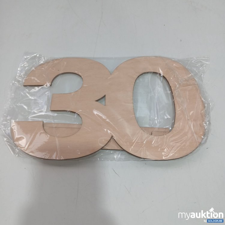 Artikel Nr. 874661 Artikel Nr. 874661: Geburtstagsdeko 30 Geburtstag aus Holz
