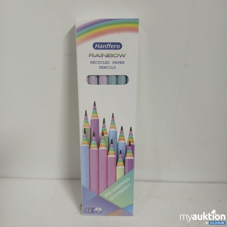 Artikel Nr. 875661: Haffero 12 Rainbow Recycled Paper Pencils 