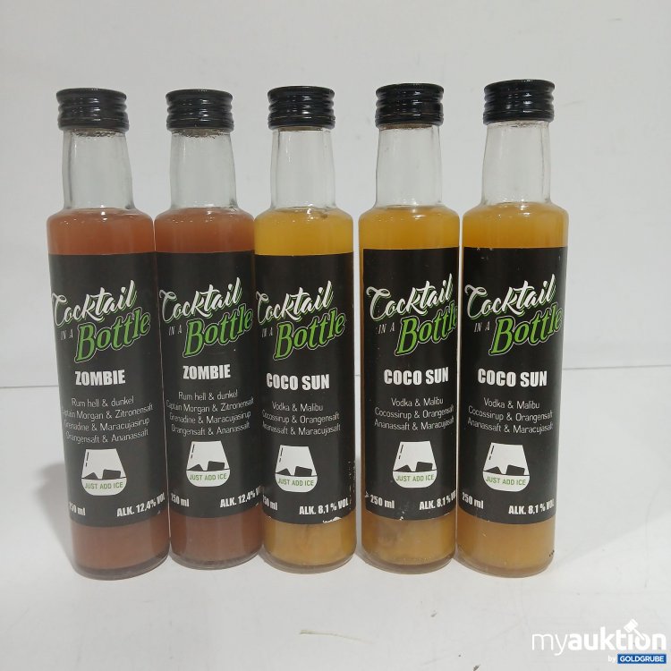 Artikel Nr. 910661 Artikel Nr. 910661: Cocktail in a Bottle 2x Zombie 3x Coco Sun je 250ml