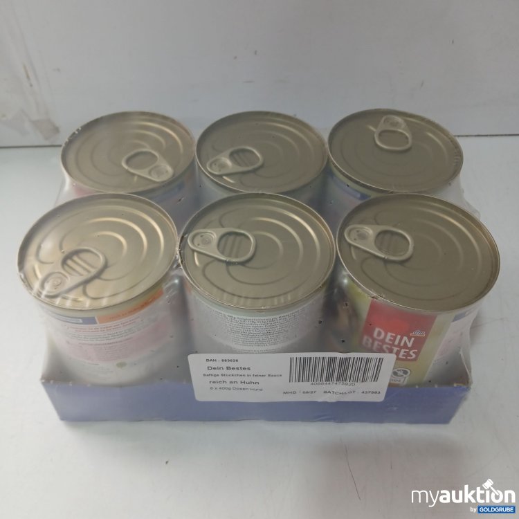 Artikel Nr. 990661: Dein Bestes Hundefutter Huhn je 400g 6Stk