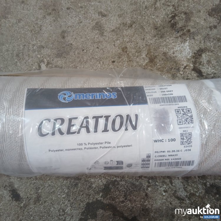Artikel Nr. 464662: merinos Teppich Creation 160x230 cm grau 100% Polyester