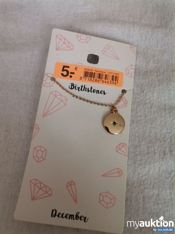 Artikel Nr. 689662: Geburtstagsstein Halskette 