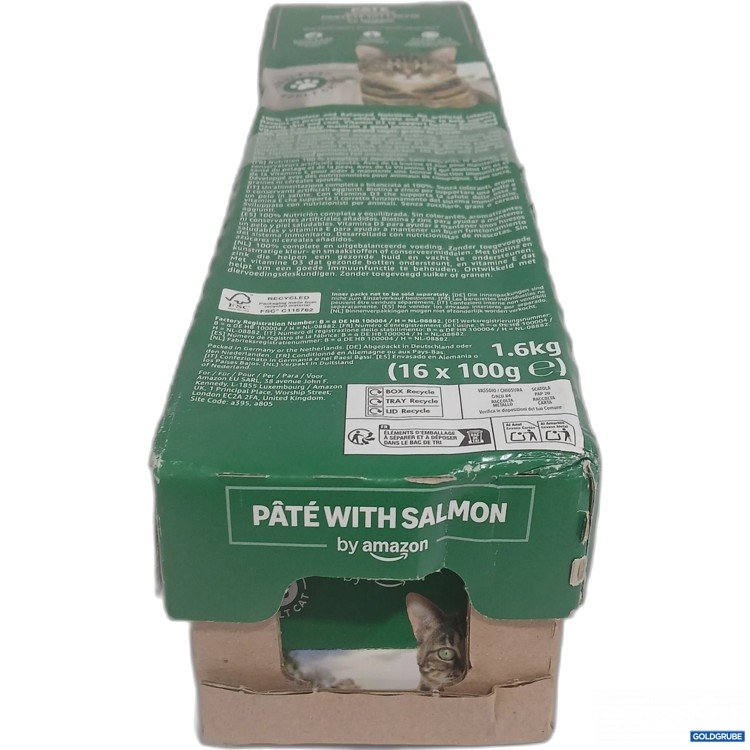 Artikel Nr. 986662: Amazon Katzenfutter Pastete mit Lachs 16x100g 