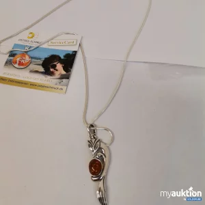 Auktion Ostsee Schmuck Halskette mit Bernstein