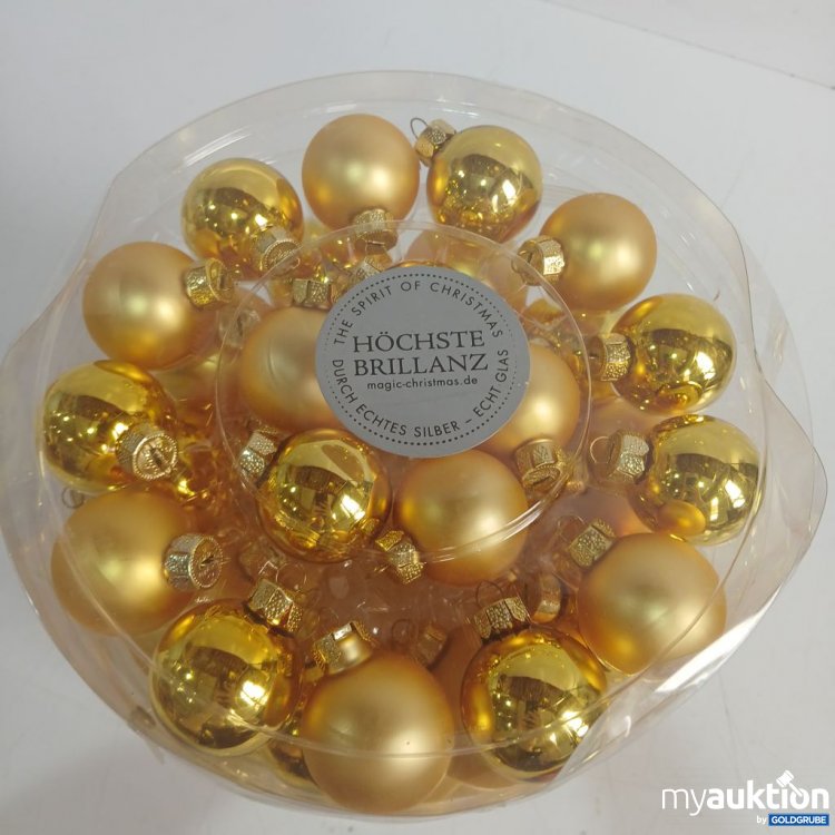 Artikel Nr. 446663 Artikel Nr. 446663: Höchste Brillanz Weihnachtsbaumkugeln Gold 24 Stück