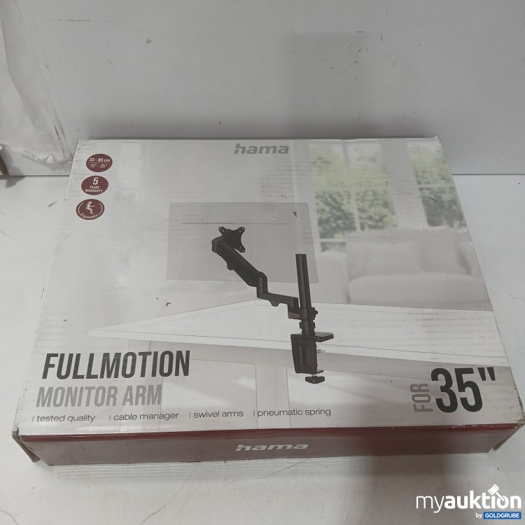 Artikel Nr. 447663 Artikel Nr. 447663: hama Fullmotion Monitor Arm für 35 Zoll