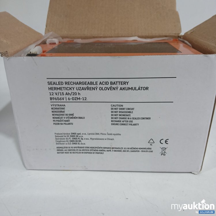 Artikel Nr. 856663 Artikel Nr. 856663: Sealed Rechargeable Acid Battery 12V/15Ah/20h