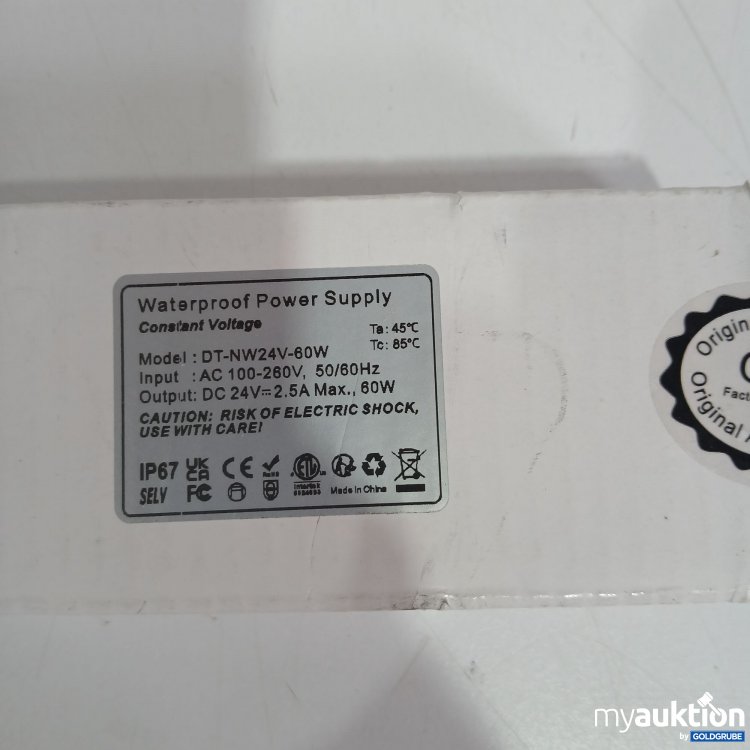 Artikel Nr. 827664 Artikel Nr. 827664: Waterproof Power Supply DT-NW24V-60W
