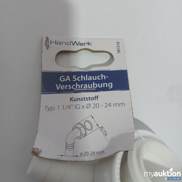 Artikel Nr. 861664: HandWerk GA Schlauch Verschraubung 181310
