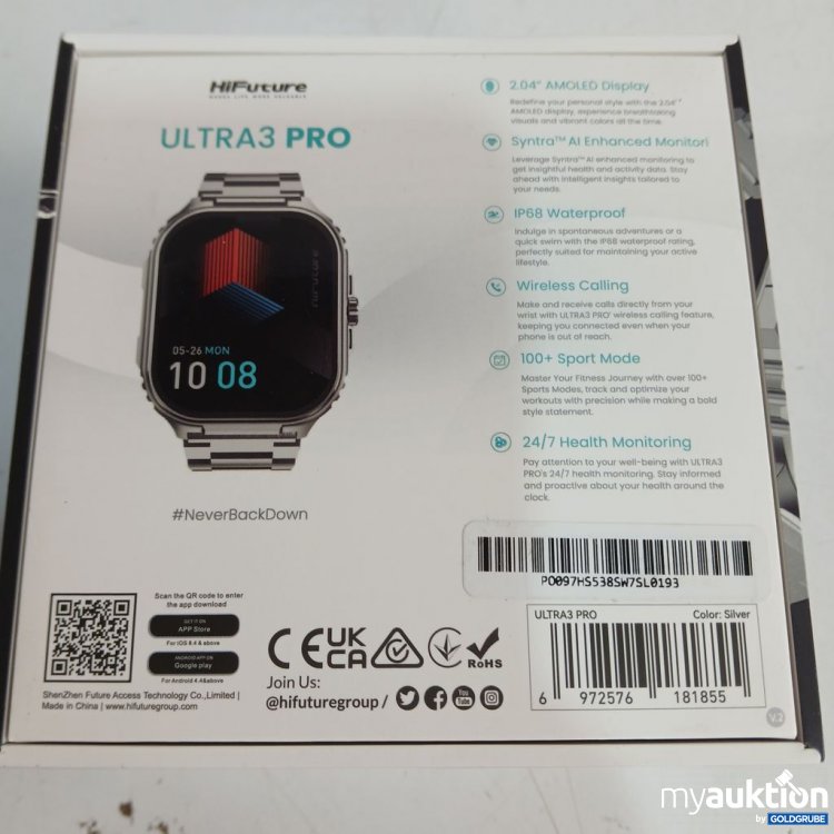 Artikel Nr. 921664: HiFuture Ultra3 PRO Smartwatch