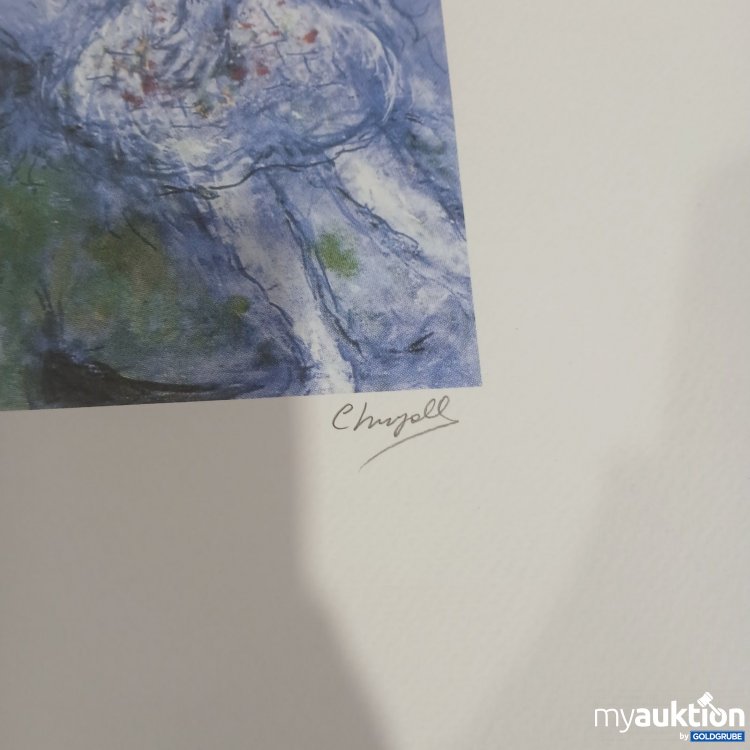 Artikel Nr. 465665 Artikel Nr. 465665: Marc Chagall Kunstdruck handsigniert 75/300 Gesamtgröße ca. 70x50cm