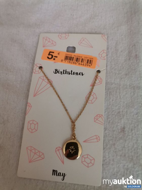 Artikel Nr. 689665: Geburtstagsstein Halskette 