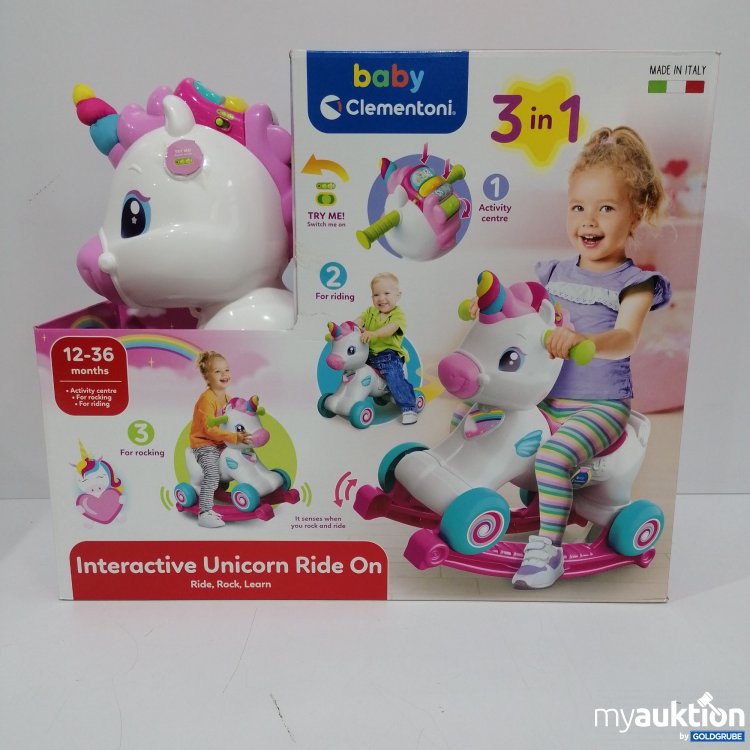 Artikel Nr. 835665 Artikel Nr. 835665: Clementoni Baby Interactive Unicorn Ride on m