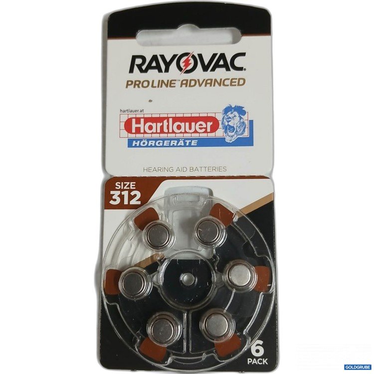 Artikel Nr. 932665 Artikel Nr. 932665: RAYOVAC Pro Line Advanced Hörgerätebatterien Größe 312 6 Pack