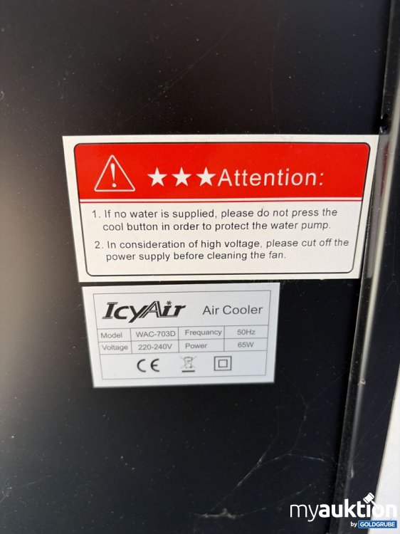 Artikel Nr. 934665 Artikel Nr. 934665: Icyair Air Cooler WAC-703D