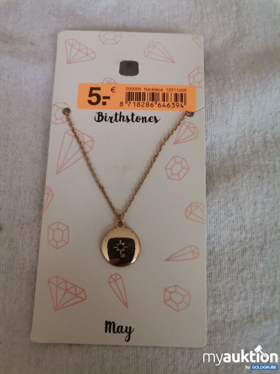Artikel Nr. 689666: Geburtstagsstein Halskette 