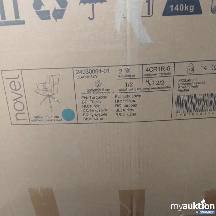 Artikel Nr. 893666: Novel Osaka sky Sessel 2er Set türkis 24030064-01 